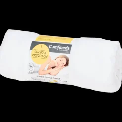 Comfibeds jersey hoeslaken wit 90 x 200 x 25 cm | Action NL Best