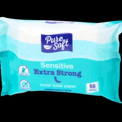 Pure Soft Sensitive vochtig toiletpapier 60 Stuks | Action NL Outlet