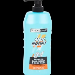 Who's Hair Men Sport 3-in-1 douchegel Vitalising Fresh 1 liter | Action NL Hot